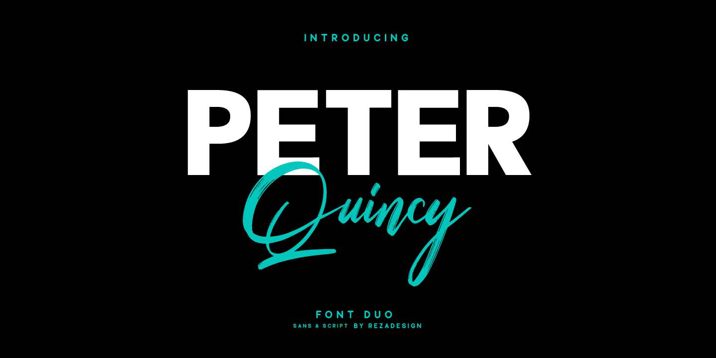 Przykładowa czcionka Peter Quincy #1
